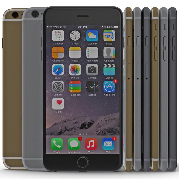 iPhone 6 Plus 3D Models Set 2 3D model