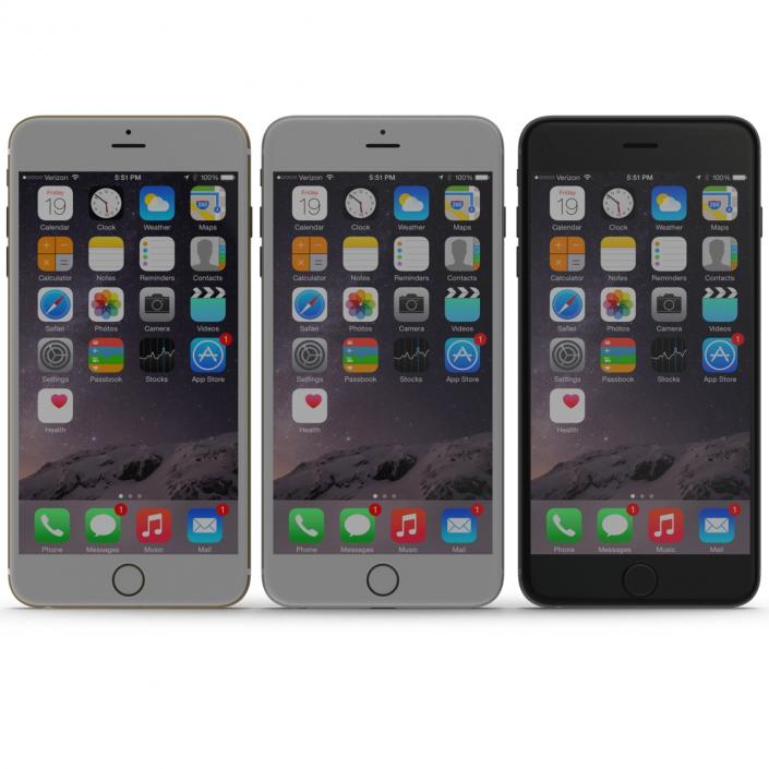 iPhone 6 Plus 3D Models Set 2 3D model