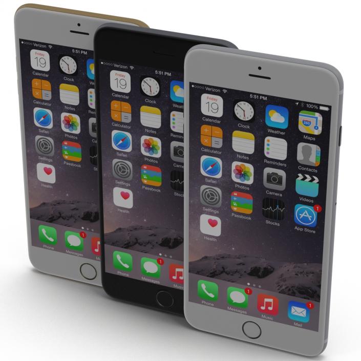 iPhone 6 Plus 3D Models Set 2 3D model