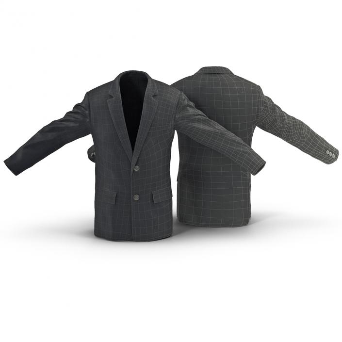 3D Mens Suit Jacket 3 model