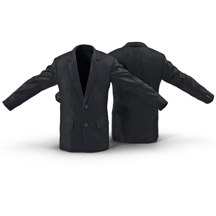 3D Mens Suit Jacket 3 model