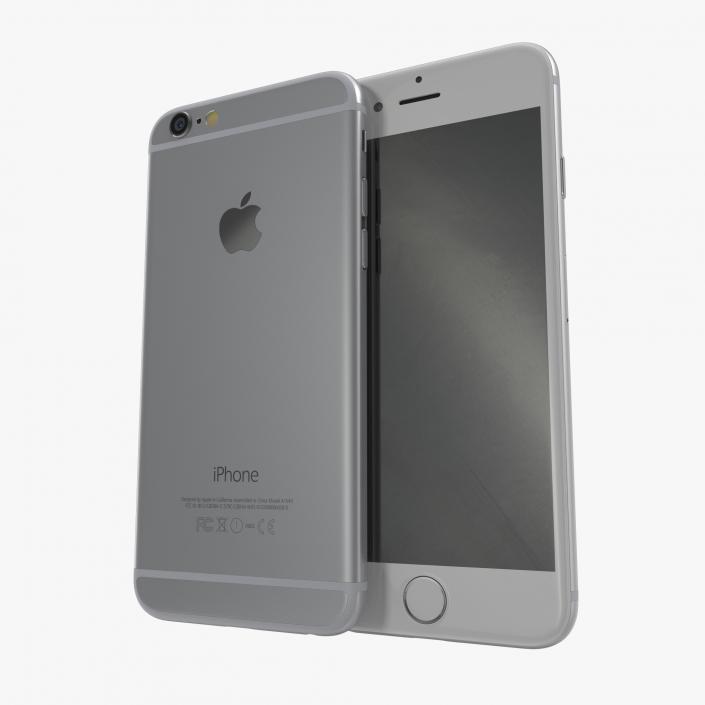 3D model iPhone 6 Silver