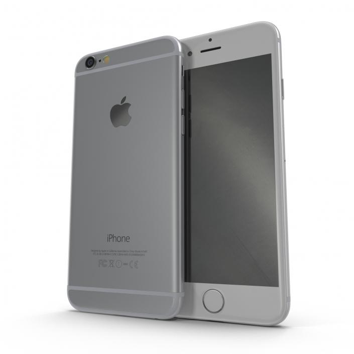 3D model iPhone 6 Silver