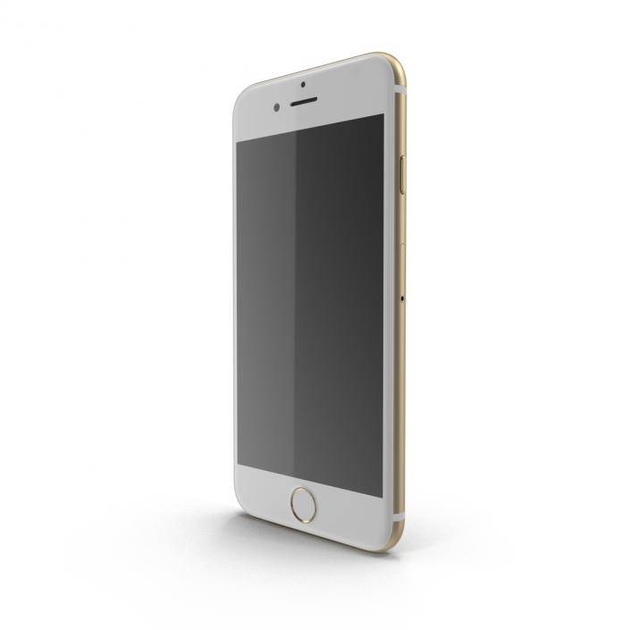 3D iPhone 6 Gold model