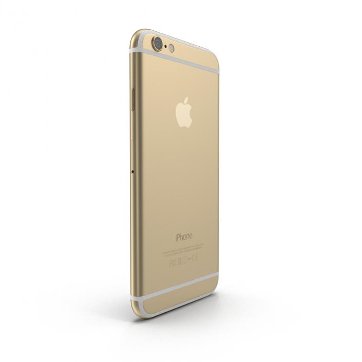 3D iPhone 6 Gold model