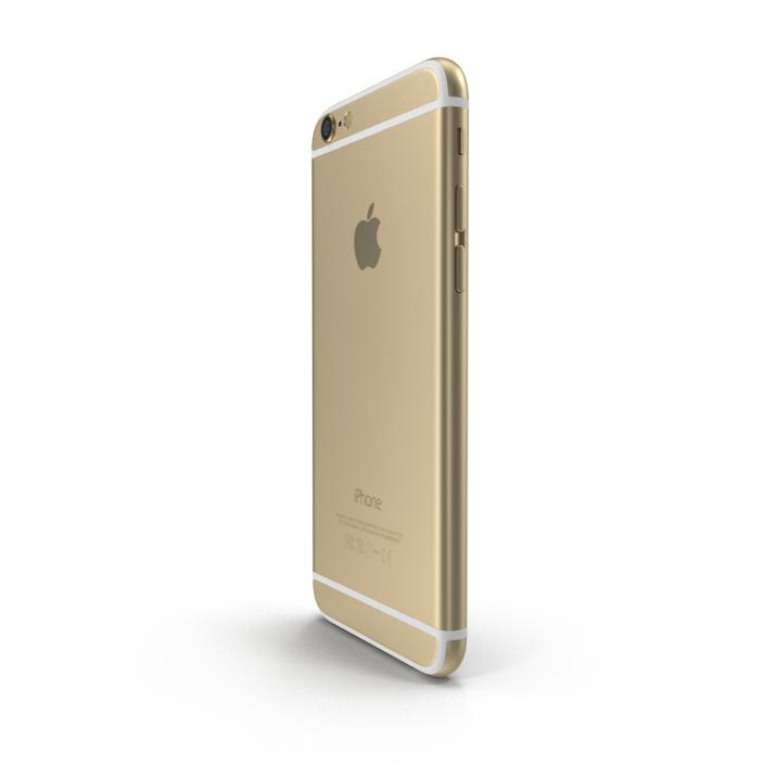 3D iPhone 6 Gold model