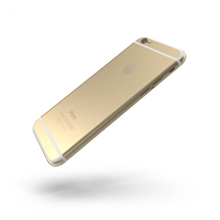 3D iPhone 6 Gold model