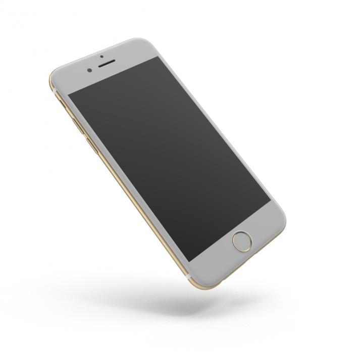 3D iPhone 6 Gold model