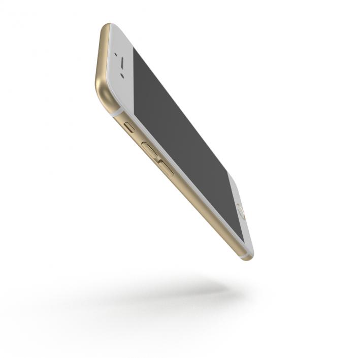 3D iPhone 6 Gold model