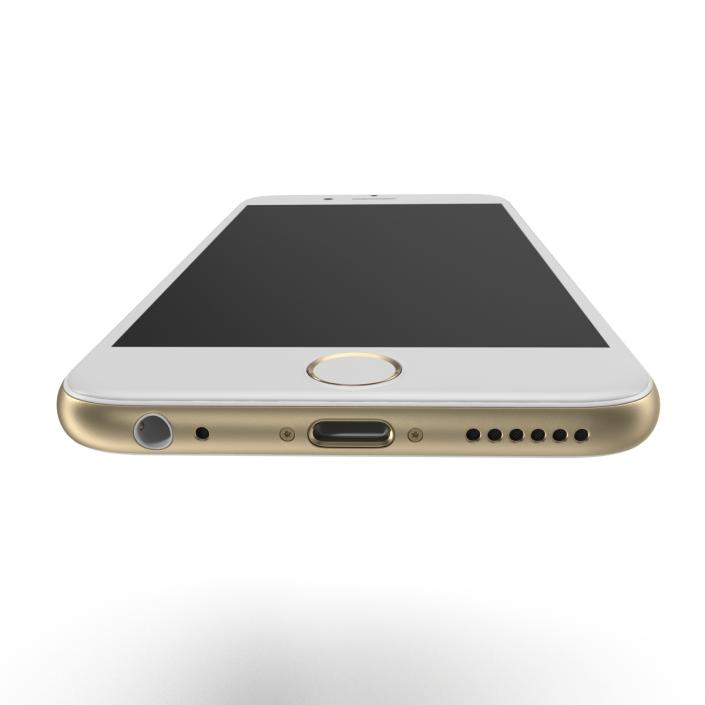 3D iPhone 6 Gold model