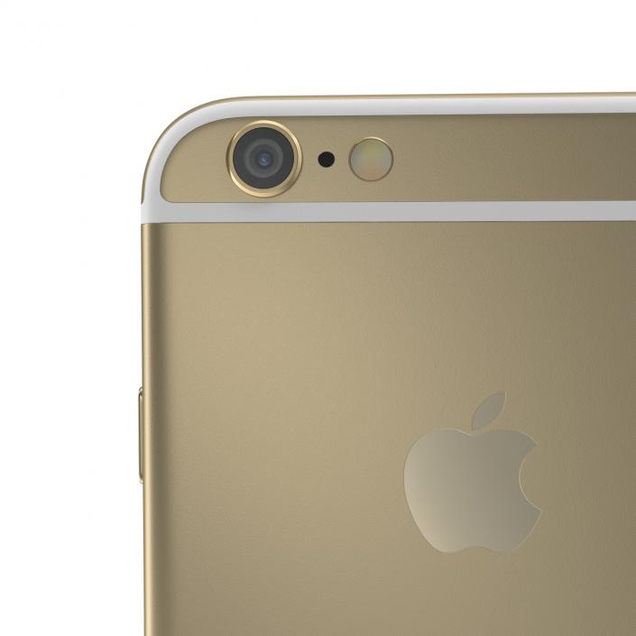 3D iPhone 6 Gold model