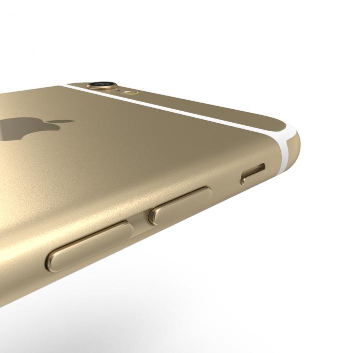 3D iPhone 6 Gold model