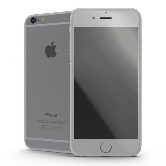 iPhone 6 Silver 2 3D