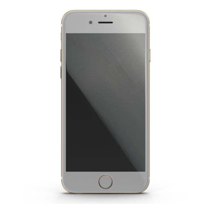 3D model iPhone 6 Gold 2