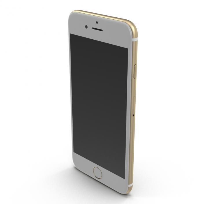 3D model iPhone 6 Gold 2