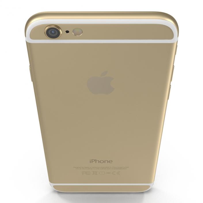 3D model iPhone 6 Gold 2