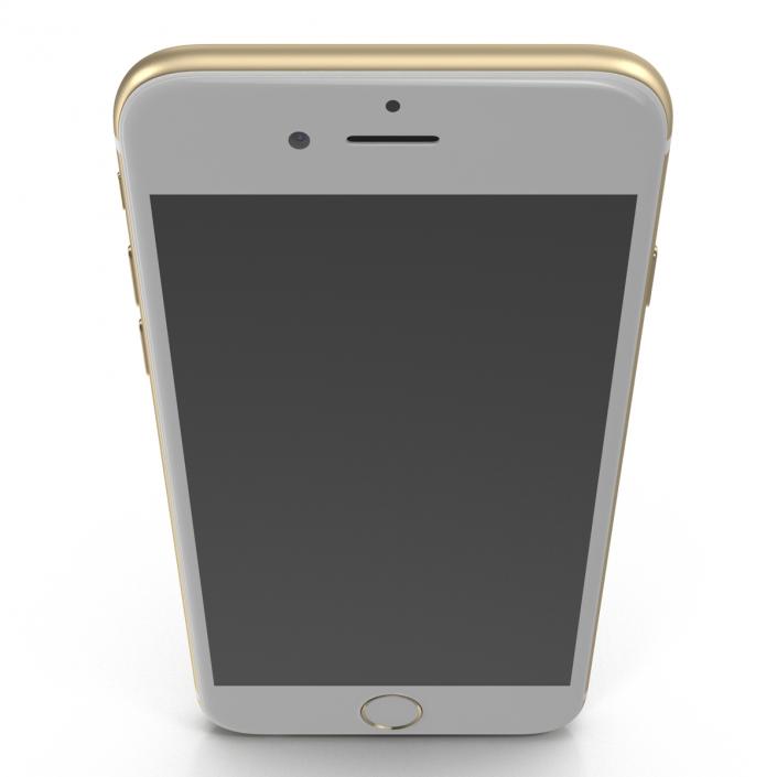 3D model iPhone 6 Gold 2