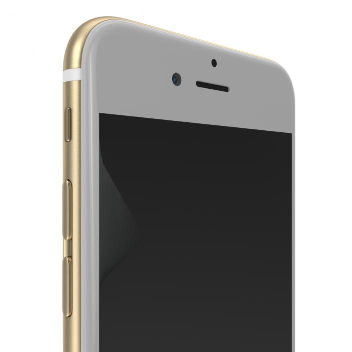 3D model iPhone 6 Gold 2