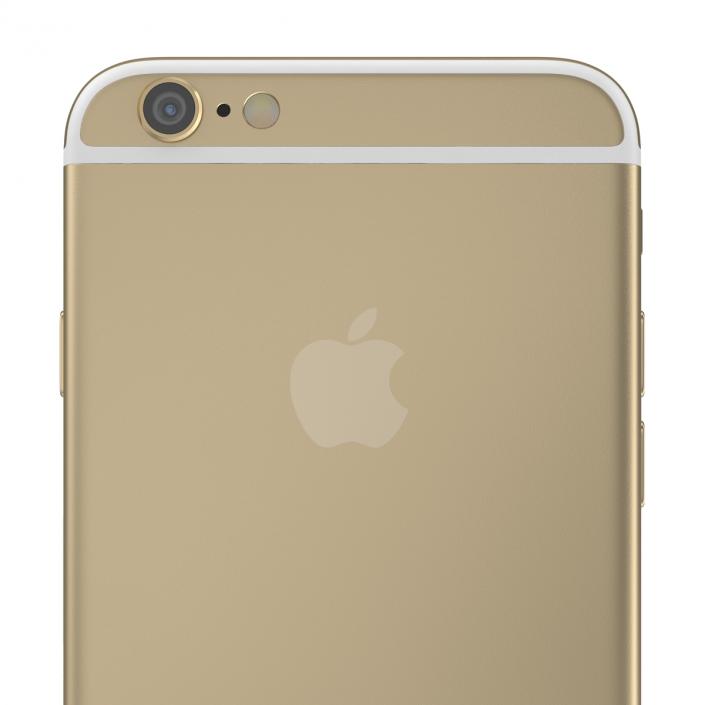 3D model iPhone 6 Gold 2