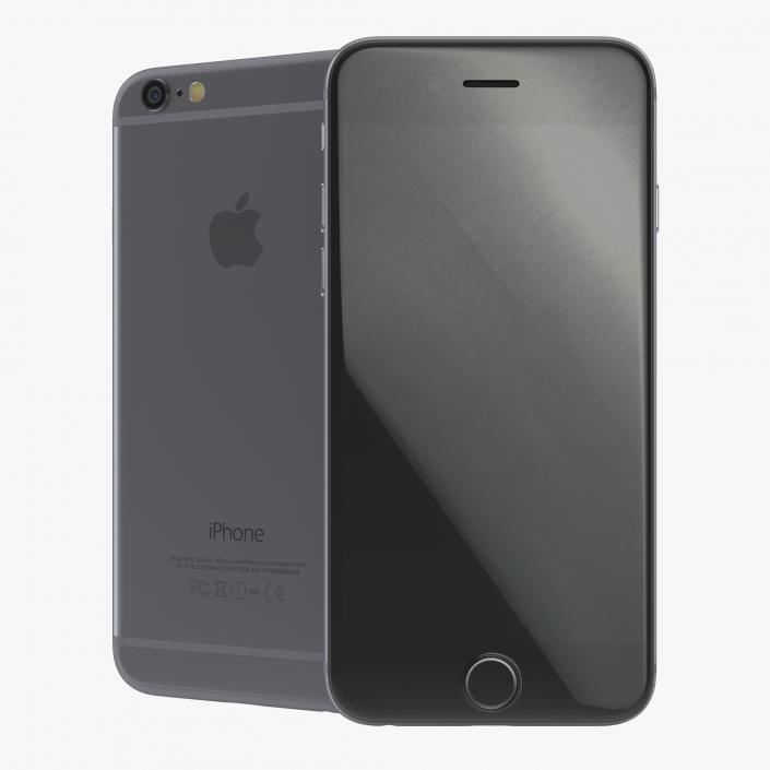 3D iPhone 6 Space Gray 2