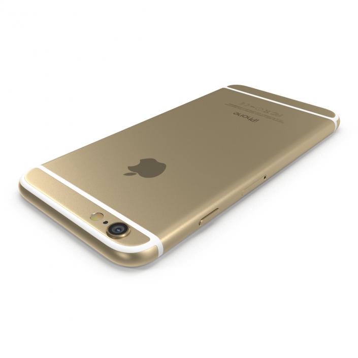 3D model iPhone 6 Gold 2