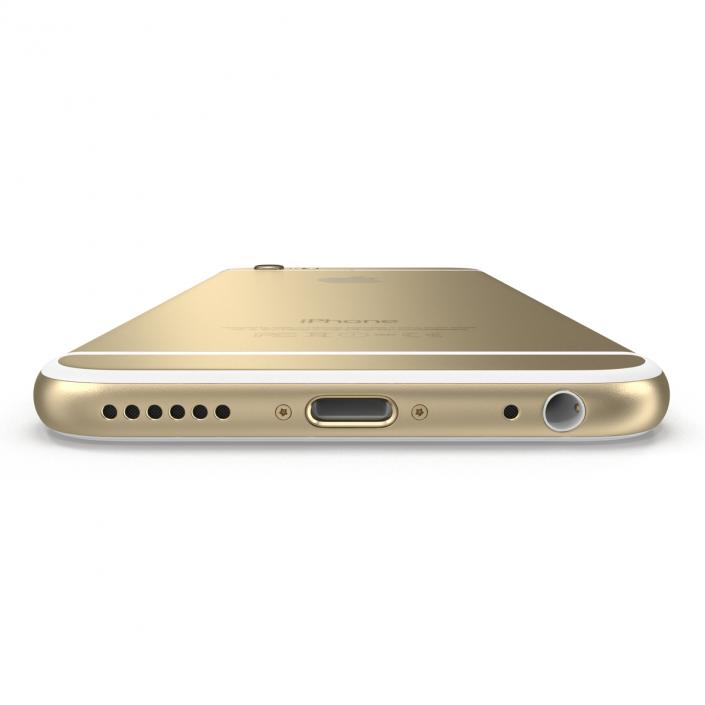 3D model iPhone 6 Gold 2