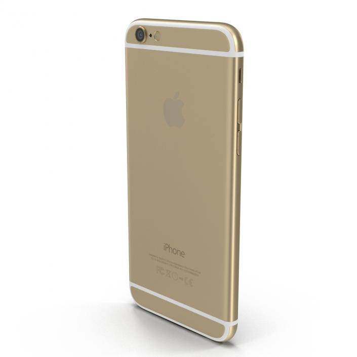 3D model iPhone 6 Gold 2