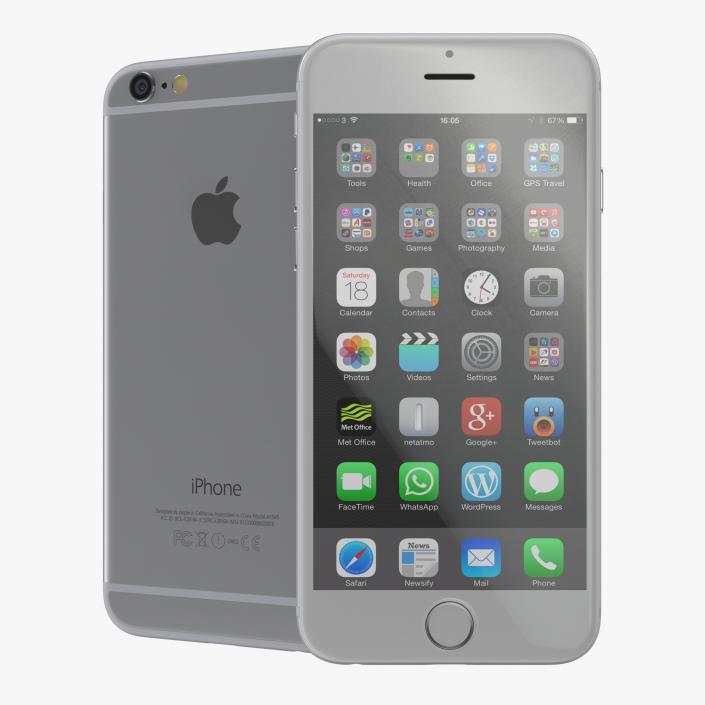 iPhone 6 Silver 2 3D