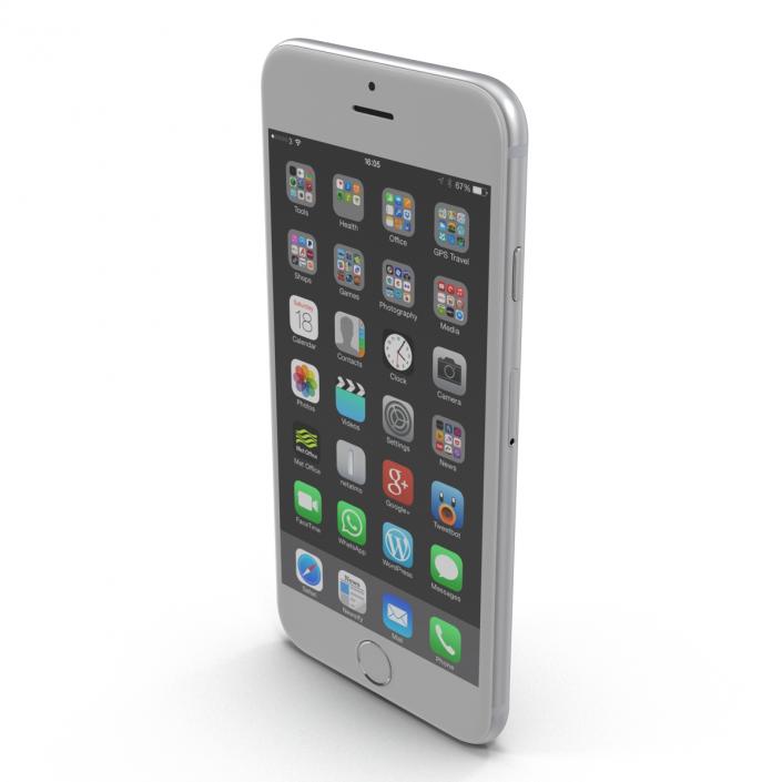 iPhone 6 Silver 2 3D