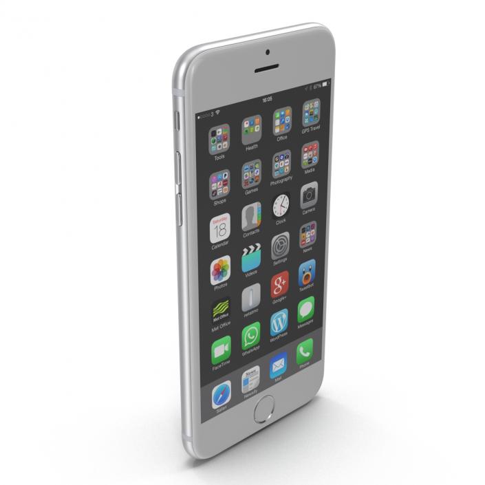 iPhone 6 Silver 2 3D