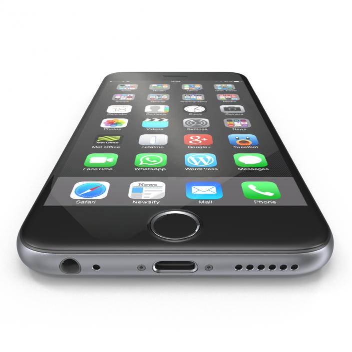 3D iPhone 6 Space Gray 2