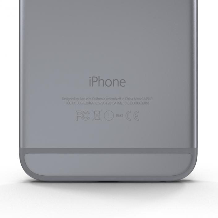 3D iPhone 6 Space Gray 2