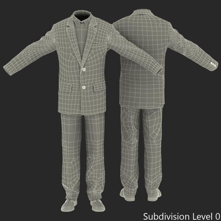 Mens Wedding Suit 3D