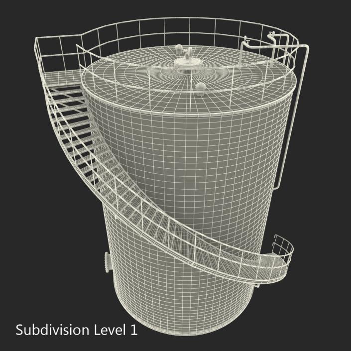 3D Oil Storage Tank