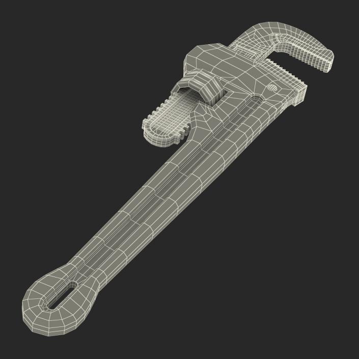 Pipe Wrench 10 inch 3D model