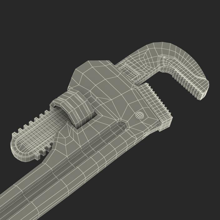 Pipe Wrench 10 inch 3D model