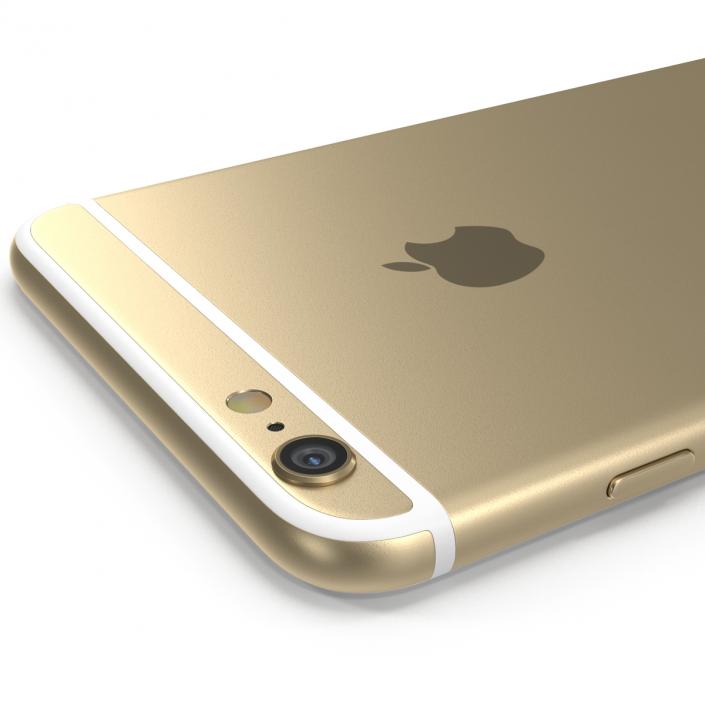 3D model iPhone 6 Plus Gold 2