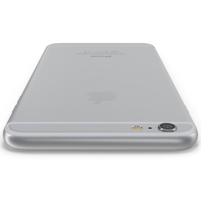 iPhone 6 Plus Silver 2 3D