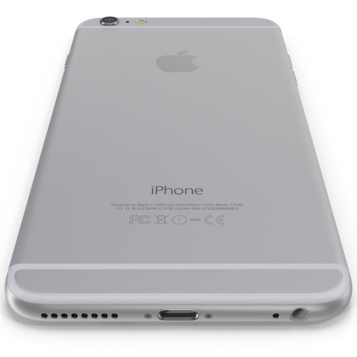 iPhone 6 Plus Silver 2 3D