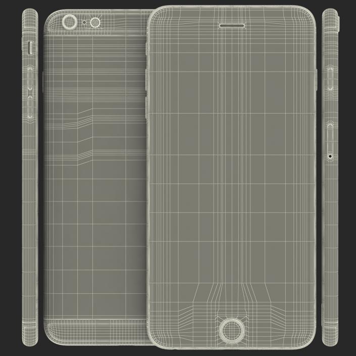 3D iPhone 6 Plus Space Gray 2