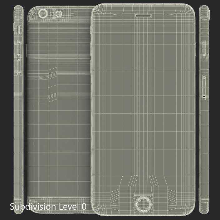 3D iPhone 6 Plus Space Gray 2