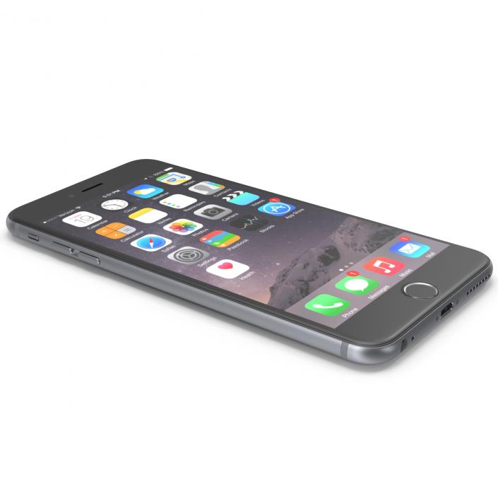 3D iPhone 6 Plus Space Gray 2