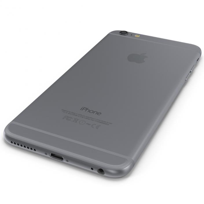 3D iPhone 6 Plus Space Gray 2