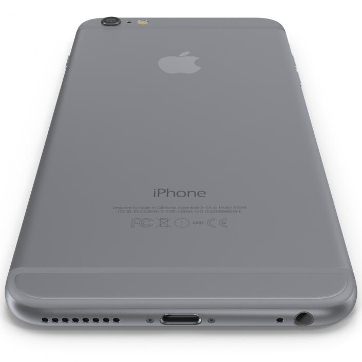 3D iPhone 6 Plus Space Gray 2