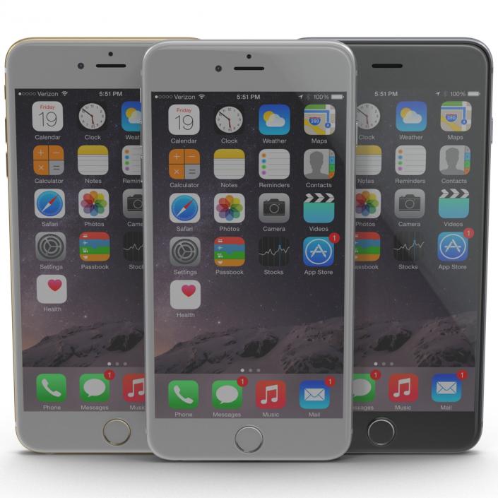 iPhone 6 3D Models Set 2 3D model