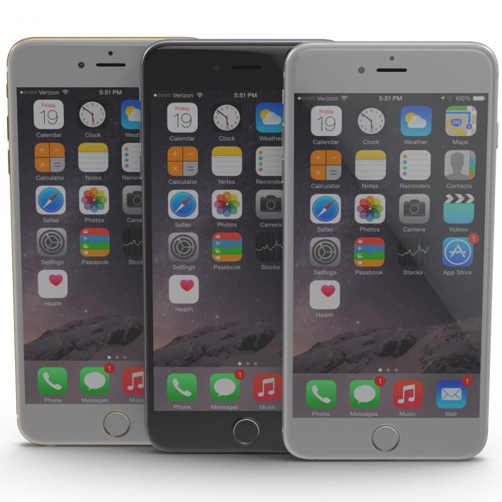 iPhone 6 3D Models Set 2 3D model