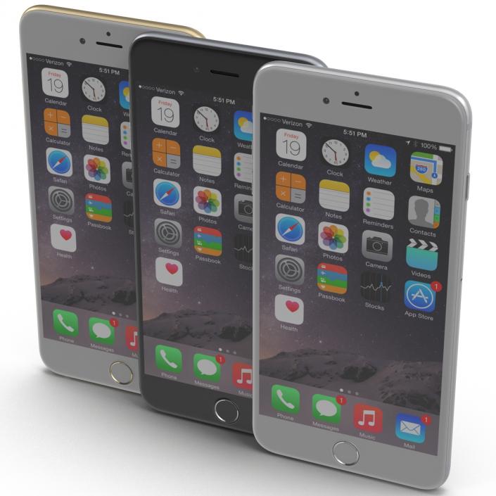 iPhone 6 3D Models Set 2 3D model