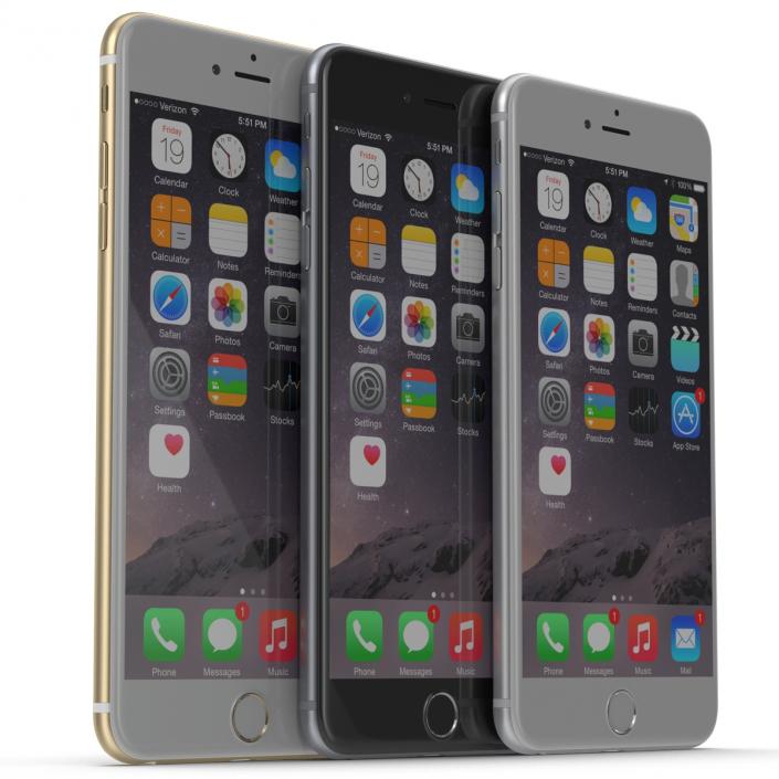 iPhone 6 3D Models Set 2 3D model