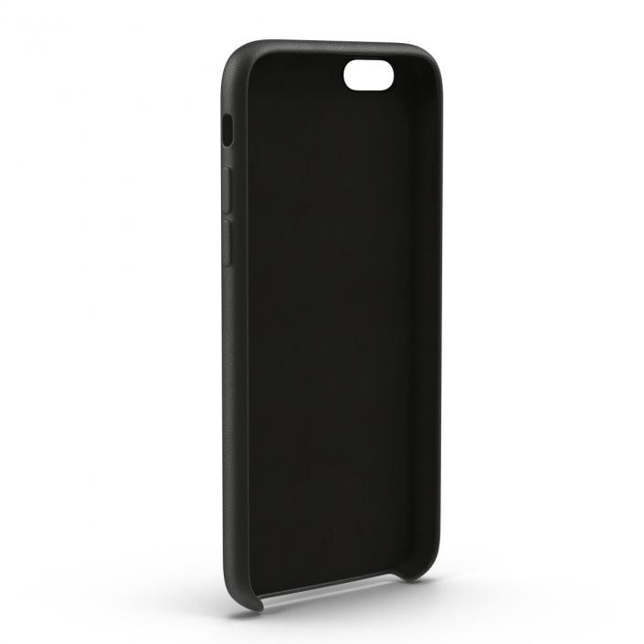 3D iPhone 6 Leather Case Grey