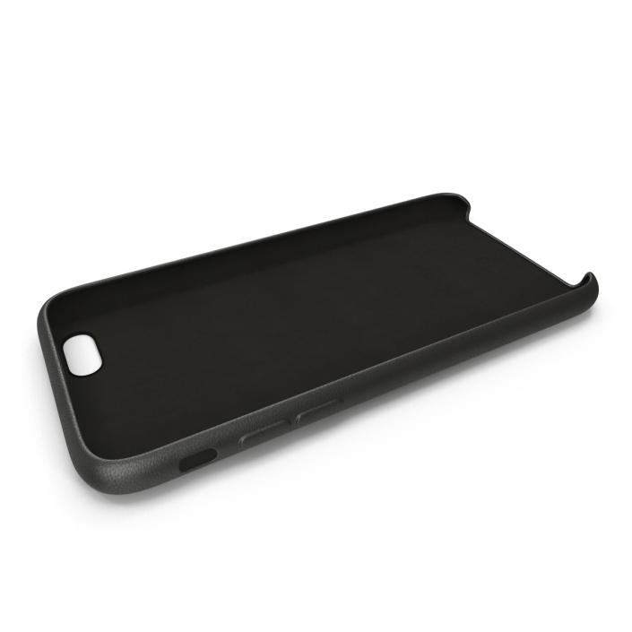 3D iPhone 6 Leather Case Grey